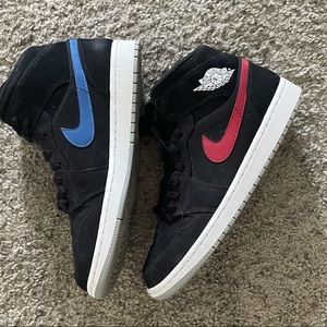 Nike Air Jordan 1 Mid Multi Color Swoosh